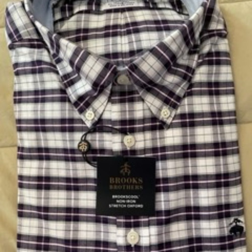 Brooks Brothers Mens Plaid Button Down Shirt